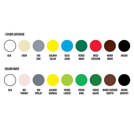Email mat Spor Aqua, pentru lemn/metal, interior/exterior, pe baza de apa, verde kiwi, 0.6 l