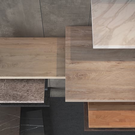 Blat bucatarie Kronospan K206 PE, mat, Nuc Porterhouse, 4100 x 600 x 38 mm