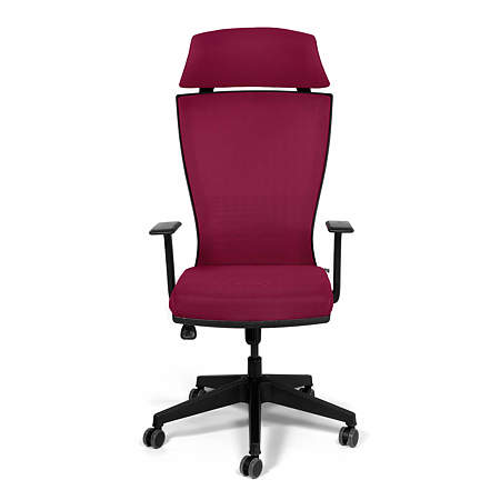 Scaun birou managerial mov Kronsit Udine, tapiterie textila, rotativ, reglabil pe inaltime, 57 x 47 x 135 cm