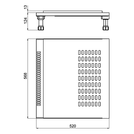 Suport cu picioare reglabile de frigider Scilm, ajustabil pe inaltime, 100 mm