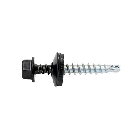 Surub autoforant pentru tigla metalica, negru, RAL 9005, 4.8 x 19 mm, 50 bucati