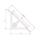 Profil inaltator MINI T, aluminiu, negru, 4 m