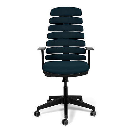 Scaun birou ergonomic bleumarin Kronsit Salerno, tapiterie textila, rotativ, reglabil pe inaltime, 65 x 49 x 135 cm Scaun birou ergonomic bleumarin Kronsit Salerno, tapiterie textila, rotativ, reglabil pe inaltime, 65 x 49 x 135 cm