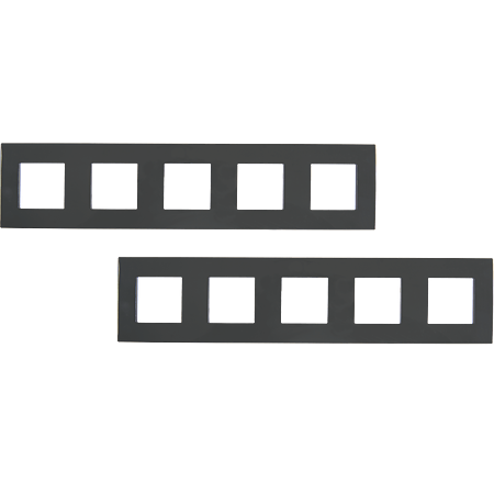 Rama decor 5 module Dahlia, Gewiss GW35905AD, gri inchis