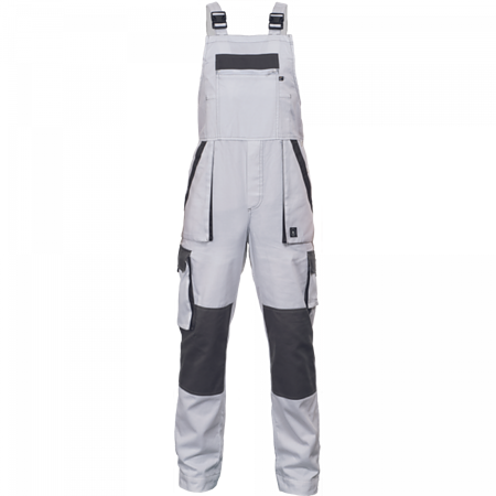 Salopeta pentru protectie Max Summer, bumbac, marimea 56, gri / negru