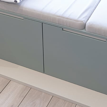 Placa MDF Kronospan Mirror Gloss, cool grey 191, lucios, 2800 x 2050 x 18 mm