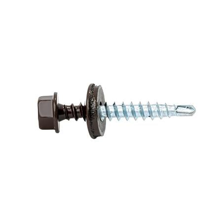 Surub autoforant, pentru acoperisuri din tabla profilata, maro, RAL 8017, 4,8 x 20 mm
