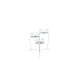 Set 3 suporti pentru flori, metal, 61 x 49 x 53 cm