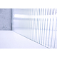 Paravan dus / walk in Sanotechnik Sanoflex L100, sticla securizata, riflata, tratament Easy Clean, grosime 6 mm, fara accesorii, 98–99 × 200 cm