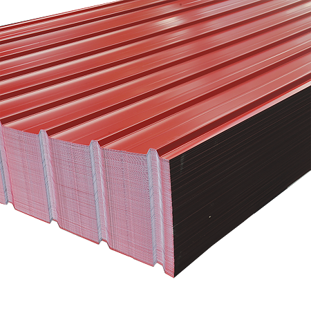 Tabla cutata zincata, rosu, H 12, 0.4 x 910 x 2000 mm