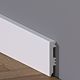 Plinta pardoseala Rubin 60 polimer dur, rezistenta la apa, alb, 2200 x 60 x 12 mm