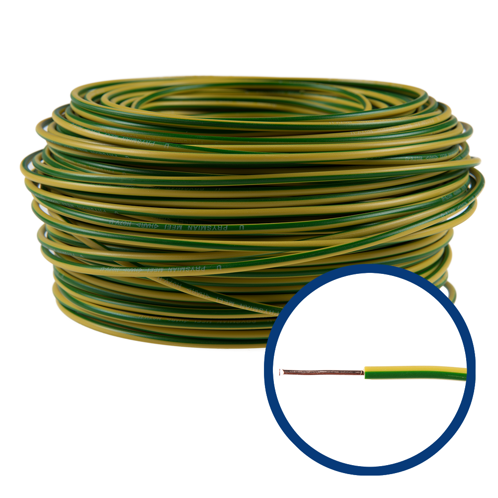 Conductor FY (H07V-U) 2.5 mm, galben-verde