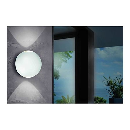 Aplica exterior Abugo, 2X3, 5W LED alb