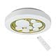 Plafoniera led Bubbles, 30 W, alb/auriu, 39 cm
