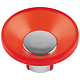 Buton Cupa Teko 8144-A, plastic, rosu, 48 mm