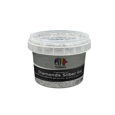 Pigment Capadecor Diamonds Silber Gel, argintiu, 100 ml
