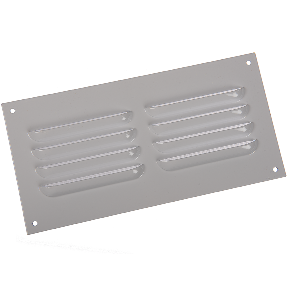 Grila metalica Vents, otel, alb, 200 x 100 mm 100