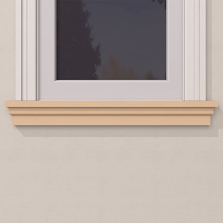 Solbanc decorativ din polistiren EPS laminat cu rasina FPDE211, 110 x 75 x 2000 mm
