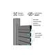 Poarta pietonala metalica Deluxe, tip jaluzea, aluminiu, gri antracit RAL 7016, 900 x 1800 mm