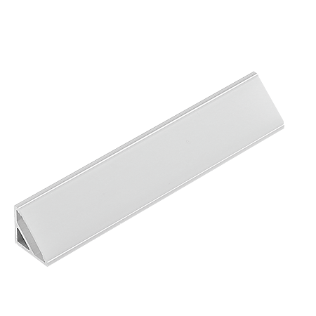 Profil aluminiu LED pentru colt, capac transparent, latime 20 mm, 3 m