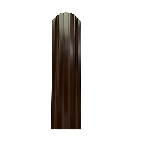 Sipca metalica gard, maro RAL 8017, grosime 0,45 mm, 1750 x 101 mm