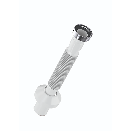 Racord flexibil pentru lavoar Wirquin, piulita metal, polipropilena, alb, ø 40 mm, racord 1 1/2"