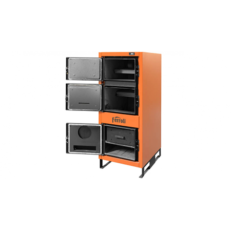 Cazan termic pe lemne Ferroli JAR 35 kW, otel, 104 l, 96.9 x 56 x 129.4 cm