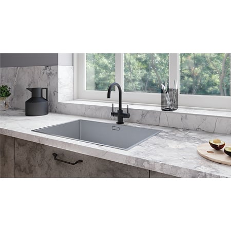 Blat masa bucatarie Kronospan K552 SU Slim Line, mat, Marmura alb, 4100 x 1300 x 12 mm