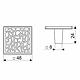 Buton Z1663 antichizat, alama, 48 x 48 mm