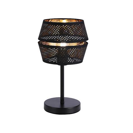 Veioza Klausen Freya TL1, KL108042, 1xE27, negru-auriu
