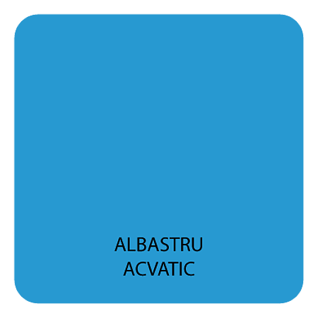 Vopsea pentru lemn/metal, Oskar Aqua Matt, interior/exterior, pe baza de apa, albastru acvatic, 0,6 l