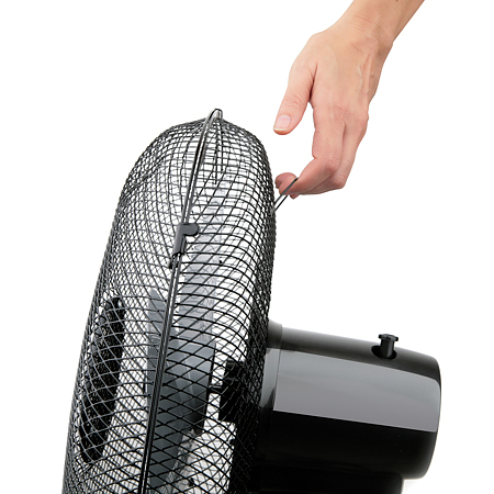 Ventilator de birou Black + Decker, 40 W, 3 trepte, plastic, negru, 50 x 40 cm
