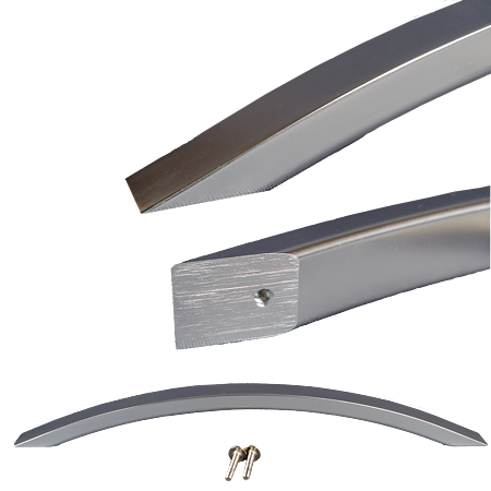 Maner din aluminiu AA667 224 mm, anodizat lucios