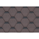 Sindrila bituminoasa forma hexagon, maro, 3 mp/pachet