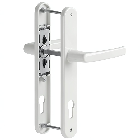 Maner usa PVC cu sild, aluminiu, alb RAL 9016, 92 mm