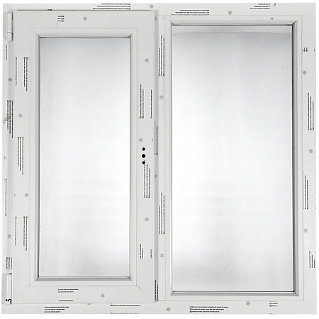 Fereastra PVC 4 camere, alb, 100x100 cm (LxH), stanga