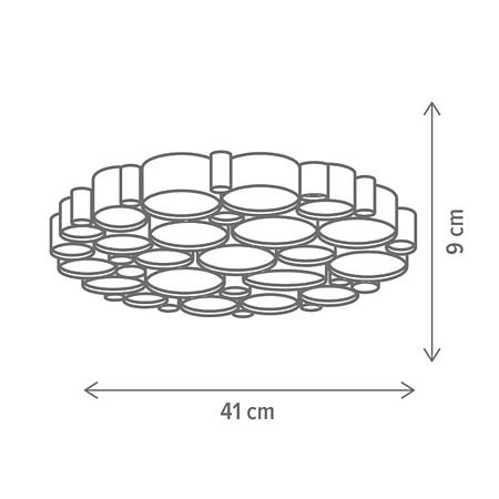 Plafoniera LED Terra 48W, KL151029, 48W, 4000K, cafeniu Plafoniera LED Terra 48W, KL151029, 48W, 4000K, cafeniu