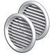 Grila de ventilatie rotunda Vents MV50bV, PVC, 50 mm, alb, 2 bucati/set Grila de ventilatie rotunda Vents MV50bV, PVC, 50 mm, alb, 2 bucati/set