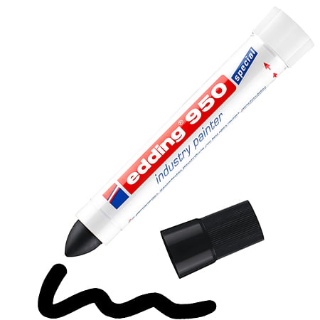 Marker pentru metal/piatra/lemn Edding 950, 10 mm, negru