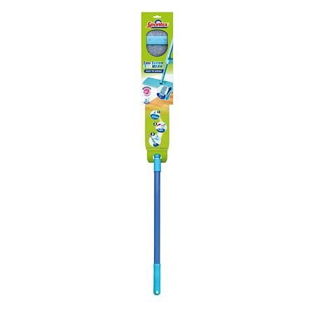 Mop plat Spontex Easy System Max, microfibra, system de stoarcere, maner telescopic