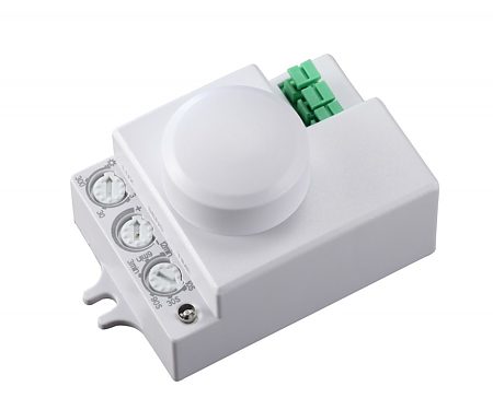 Senzor prezenta microunde, Hepol, 360 grade, alb, IP20, 8 m