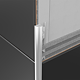 Profil colt exterior pentru faianta Set Prod PVC tare, gri inchis uni 0107, 2,5 m