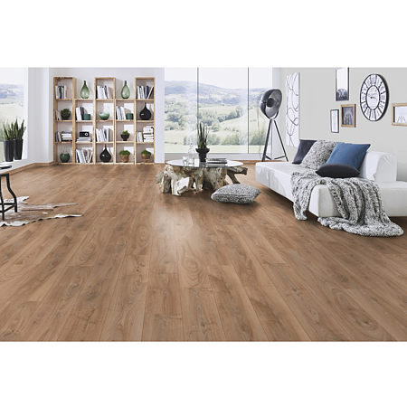 Parchet laminat 10 mm Kronospan Atlantic 5947 Historic Oak, nuanta medie, clasa de trafic 33, twin click + si 1click2go pure +, 1288 x 195 mm