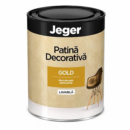 Patina decorativa cu efect auriu Jeger, 0,75 l