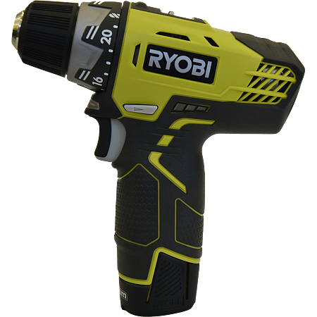 Masina de insurubat Ryobi R12DD-LL13S, 2 acumulatori, 1300 mAh, 1500 rpm