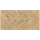 Gresie portelanata exterior/interior KAI Tilia brown, rectificata, tip chevron, mat, decor lemn, maro, 60 x 120 cm