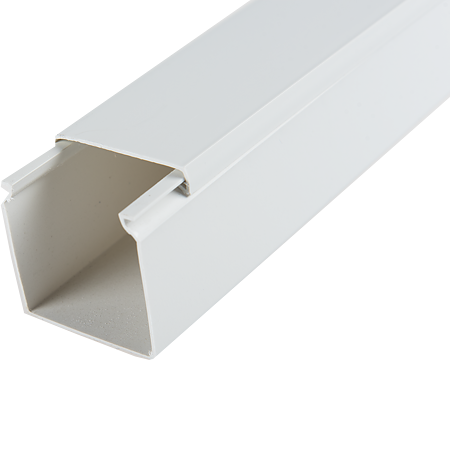 Canal cablu 40 x 40 mm, 2 m, alb, PVC ignifugat Canal cablu 40 x 40 mm, 2 m, alb, PVC ignifugat
