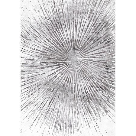 Covor modern Reunion, poliester, argintiu, 160 x 230 cm