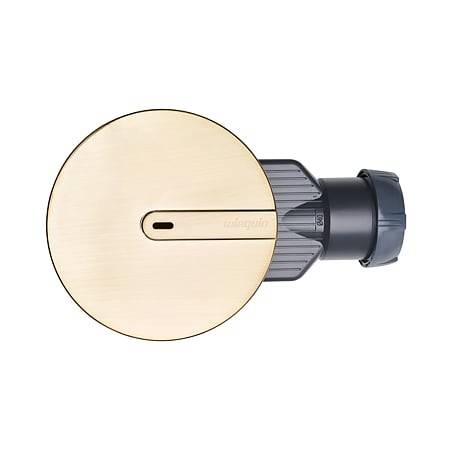 Sifon cadita dus / pardoseala Wirquin SlimPlus extra plat h=40 mm, corp ABS, anti miros, filtru de par, iesire Ø40 mm, debit 34 l/min, auriu mat, 187 x 60 x Ø118 mm