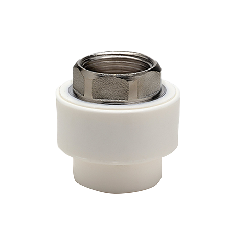 Mufa PPR 32 mm Vesbo, 1", filet interior, prindere hexagonala, alb